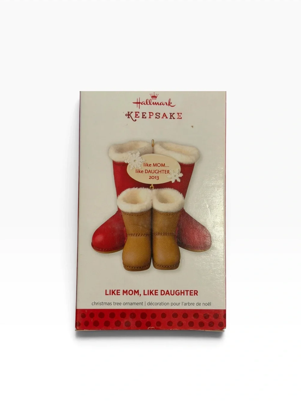 Hallmark Christmas Ornament Like Mom Like Daughter 2013 Snow Boots New QXG1592